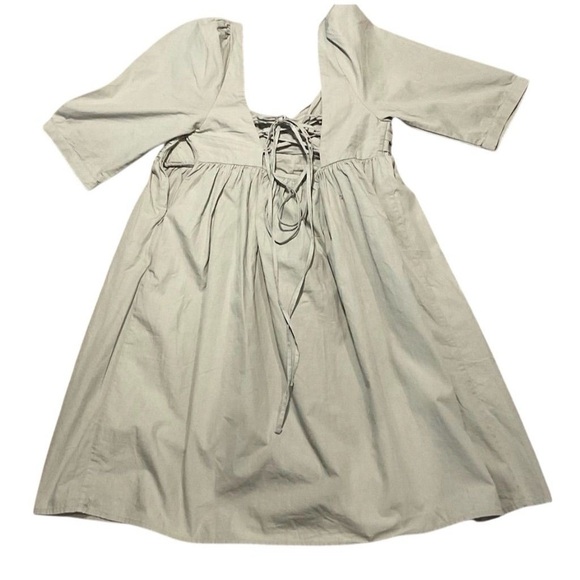 Anthropologie FOREVER THAT GIRL Ruched Sleeves Babydoll Mini Dress Size Medium - Picture 3 of 6